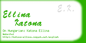 ellina katona business card